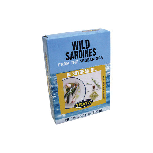 Trata sardines in soybean oil