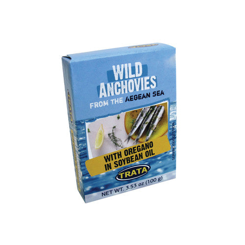 Trata anchovies with oregano