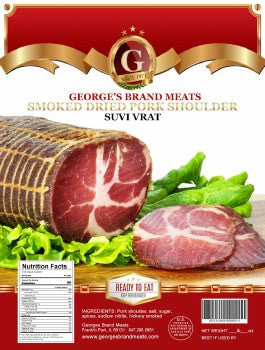 Georges Brand Dry Cured Pork Shoulder Suvi Vrat Approx. 1.5 Lb