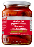 SLICED RED PEPPERS IN VINEGAR (GOGOSHARI) RAURENI 680G
