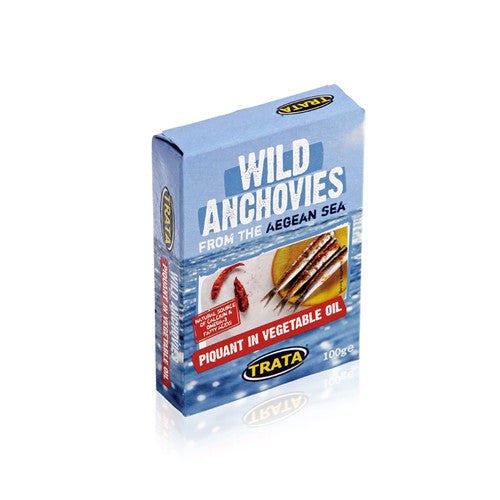 Trata anchovies in piquant oil