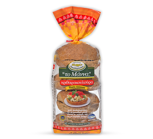 Tsatsaronakis whole grain barley round rusks 600 g