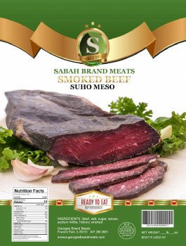 Sabah Hickory Smoked Dried Beef Strip Approx 0.8 Lbs