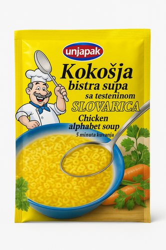 Kokosja Supa Chicken Alphabet Soup 40g -Unijapak